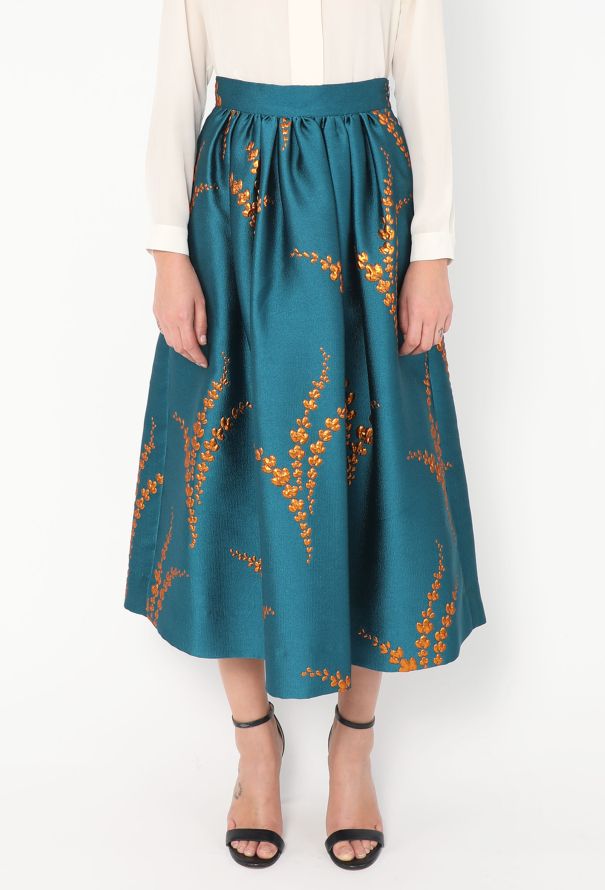 S/S 2016 Metallic Jacquard Skirt | Authentic & Vintage | ReSee