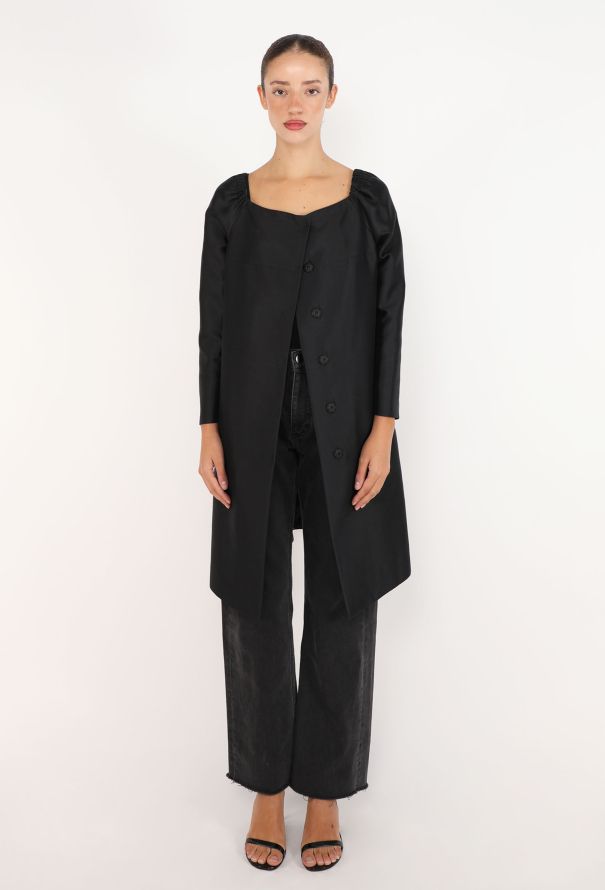 Prada Silk Faille Cutaway Coat, 2006 - 1