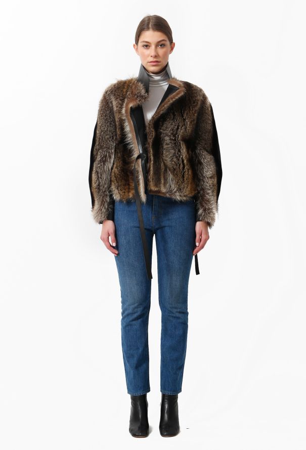 Balenciaga F/W 2013 Fur Leather Jacket - 3