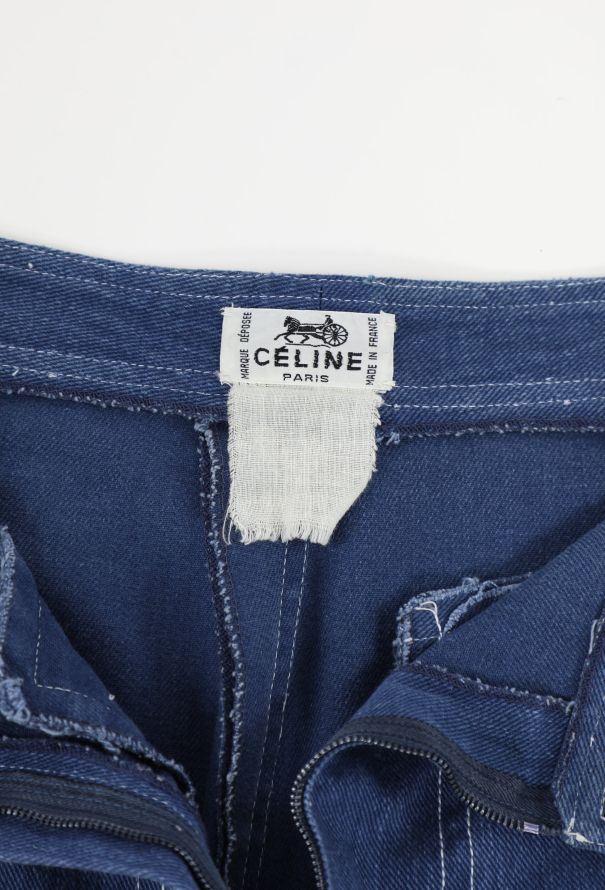 Céline '70s Pocketed Denim Trousers - 5