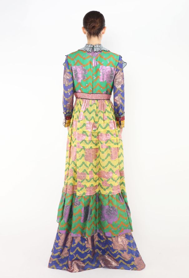 Gucci COLLECTOR S/S 2016 Trompe L'œil Brocade Gown - 6