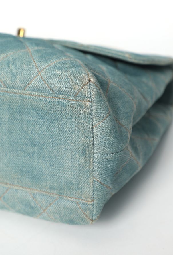 Chanel Vintage Denim Quilted Top-Handle Bag - 8