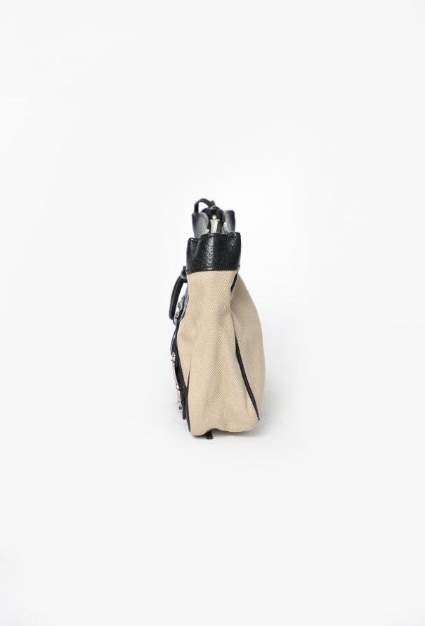 Balenciaga Early 2000s Canvas Motorcycle City Clutch - 5