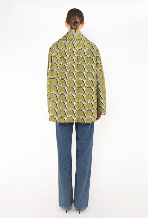 Gucci F/W 2024 Jacquard Peacoat - 5