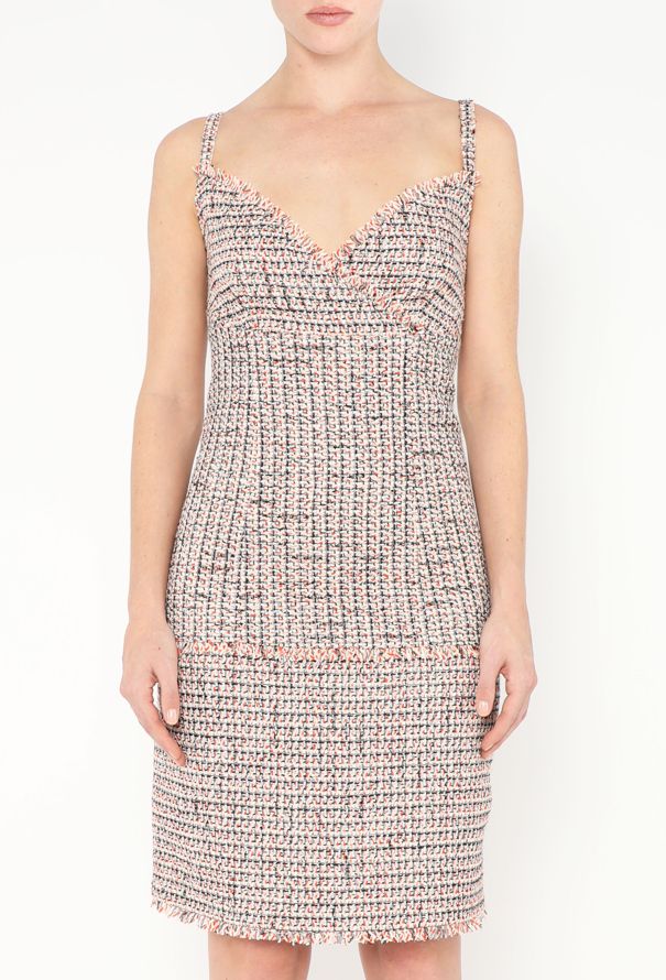 Chanel Frayed Tweed 'CC' Dress - 3