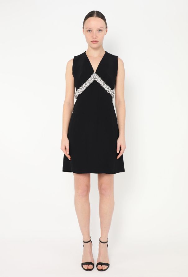 Balenciaga Strass Chevron A-Line Dress - 2 Balenciaga Strass Chevron A-Line Dress - 2