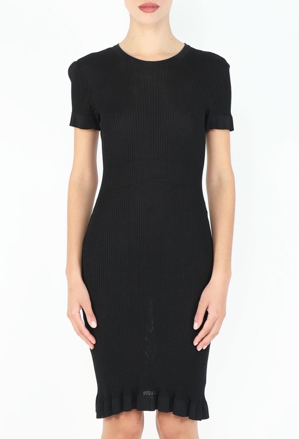 Chanel 1997 Ribbed 'CC' Bodycon Dress - 2