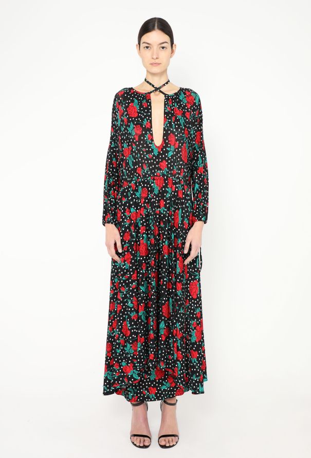 Vetements Asymmetrical Printed Maxi Dress - 3