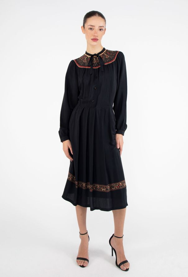 '70s Floral Printed Tunic Dress - 3