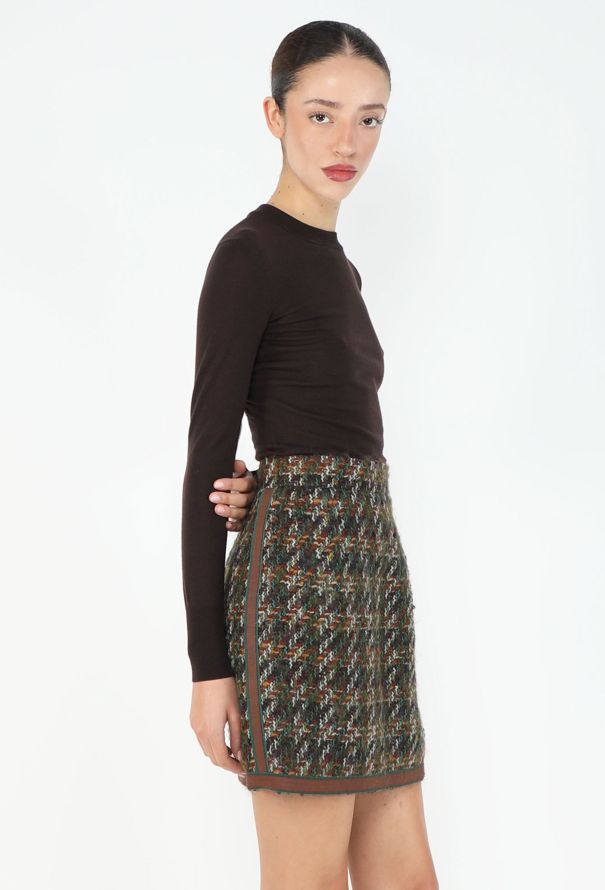 Chanel Fall 1991 Mohair Tweed Skirt - 4