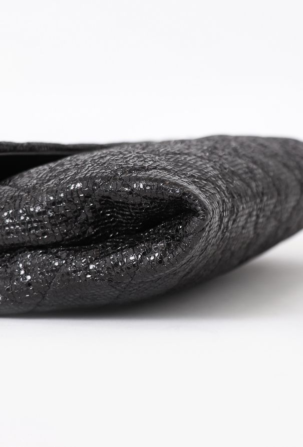 Chanel Black Iridescent Clutch With Chain - 9 Chanel Black Iridescent Clutch With Chain - 9