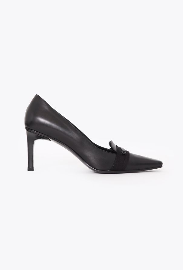 Gucci Late '90s Leather Loafer Pumps - 1