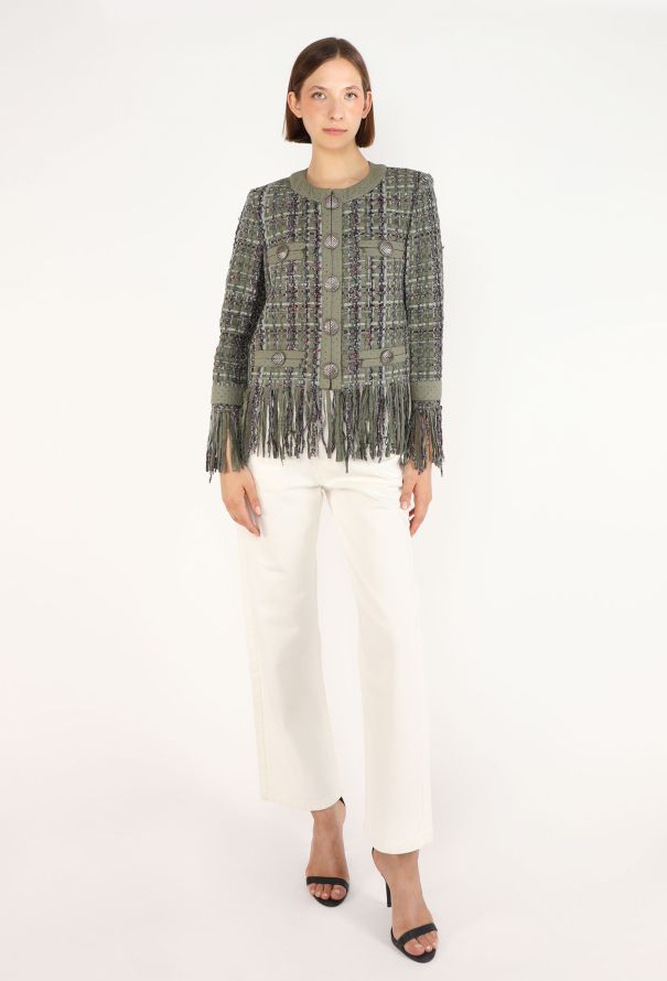 Chanel Lesage Tweed Fringe Jacket, Resort 2017 - 7