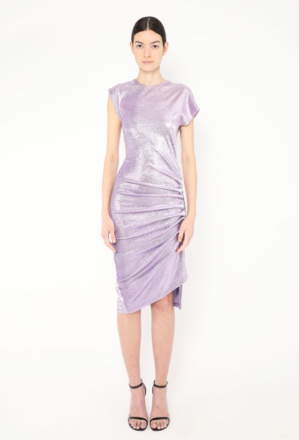 Paco Rabanne 2024 Asymmetric Lurex Dress - 1
