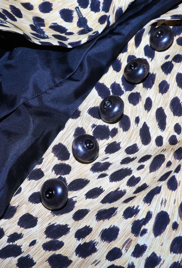 Dior 1997 Cheetah Print Silk Bar Jacket - 6