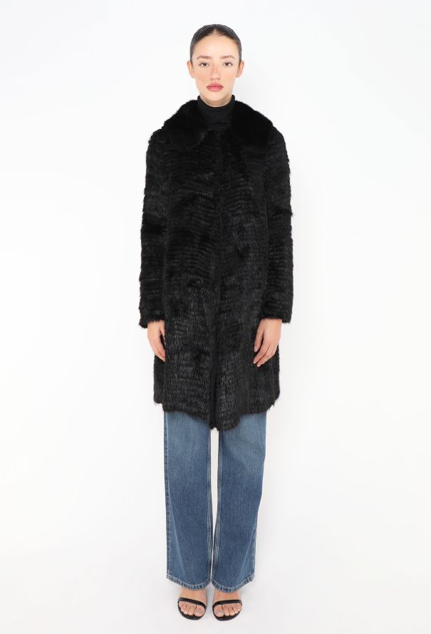 Prada Pre-Fall 2009 Muskrat Fur Coat - 1 Prada Pre-Fall 2009 Muskrat Fur Coat - 1