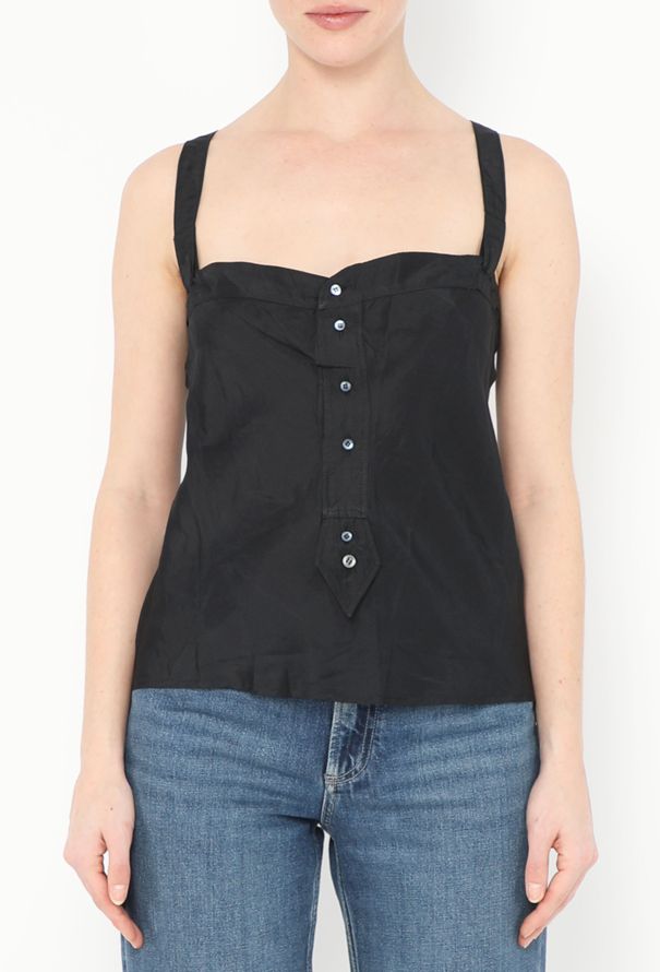 Balenciaga 2002 Silk Halter Top - 1