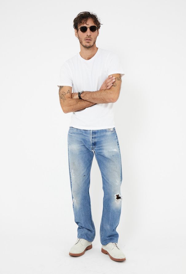 Men's Vintage '90s Levi's Distressed 501 Jeans - 1