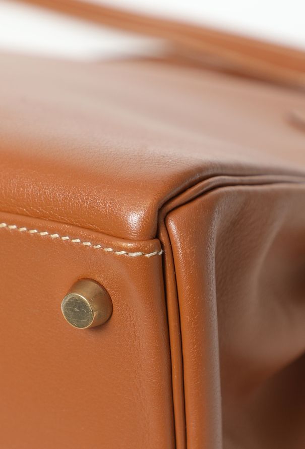 Hermès Rare Vintage Gold Chamonix Kelly Retourné 32 - 14