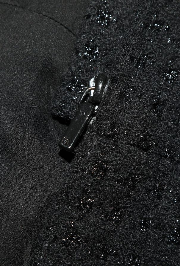 Chanel F/W 2014 Tweed Leather Trim Jacket - 10