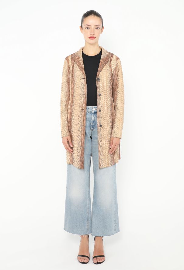 Prada S/S 2004 Python Trench Coat - 2 Prada S/S 2004 Python Trench Coat - 2