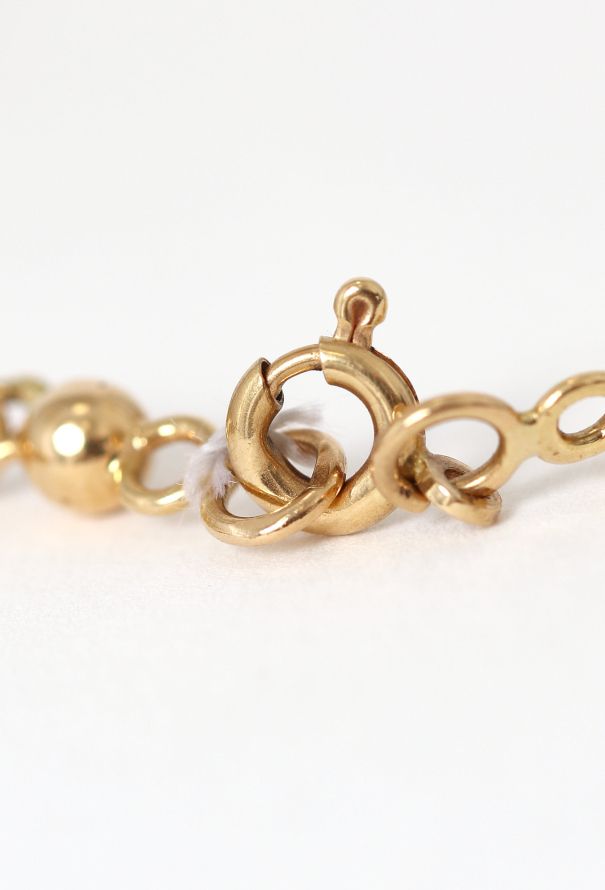 Vintage Fine Jewelry Vintage Yellow Gold Bead Necklace - 5