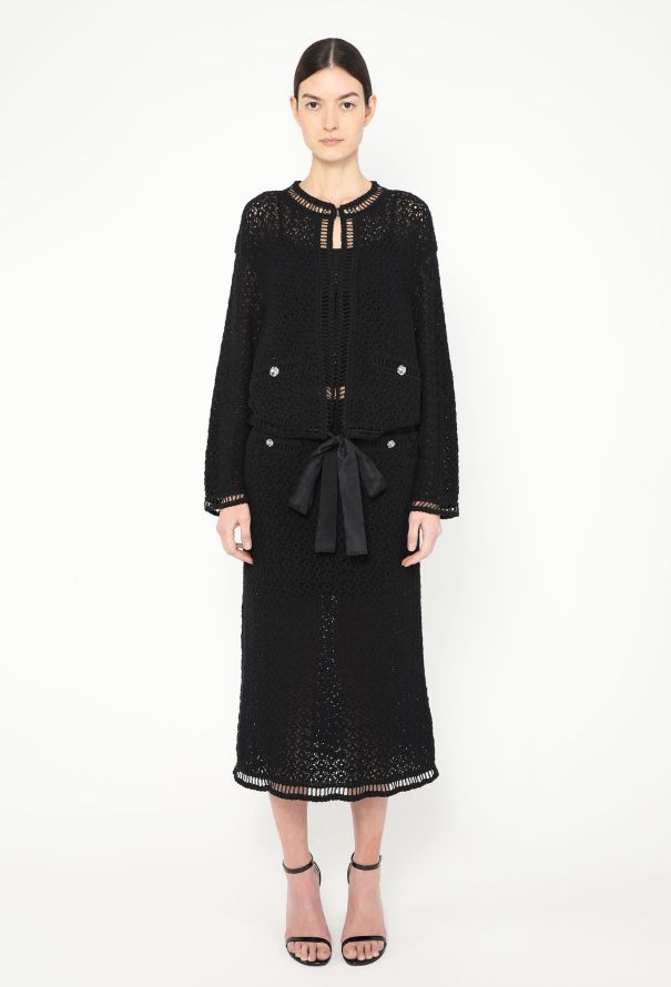 Chanel 2020 Camélia Crochet Ensemble - 1