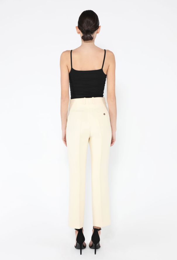 Céline Cropped Wool Twill Trousers - 4