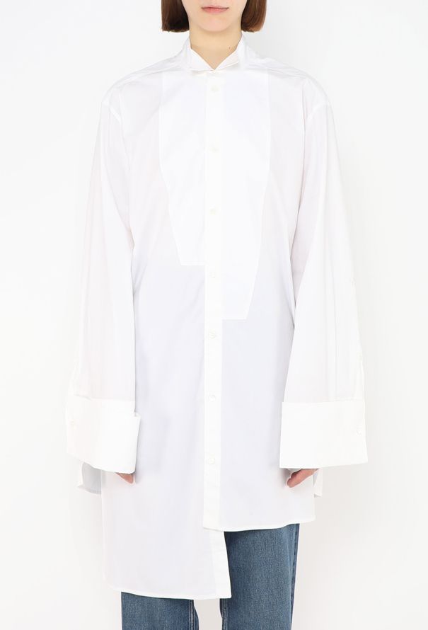 Loewe 2023 Asymmetrical Cotton Shirt - 3