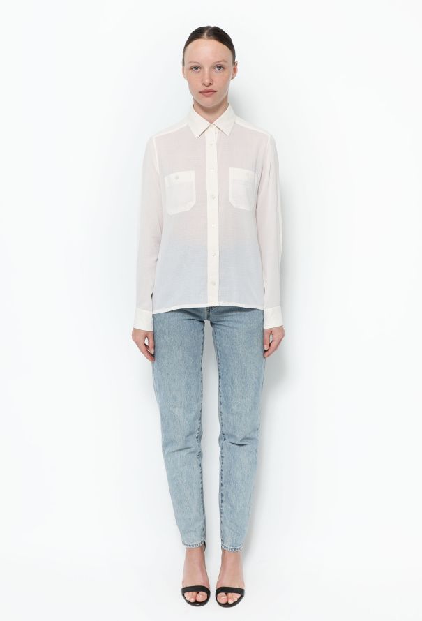 Céline Vintage Cotton Triomphe Shirt - 2 Céline Vintage Cotton Triomphe Shirt - 2