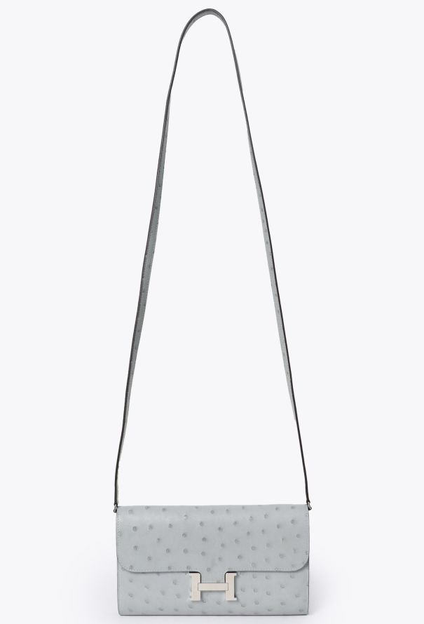 Hermès Bleu Glacier Ostrich Constance To Go - 2 Hermès Bleu Glacier Ostrich Constance To Go - 2