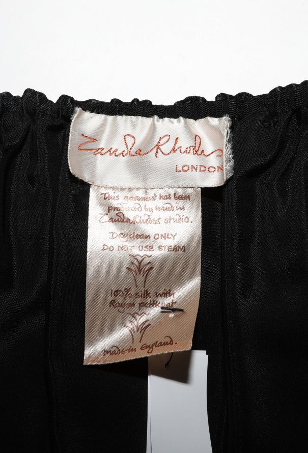 Zandra Rhodes '70s Hand-Painted Chiffon Skirt - 5