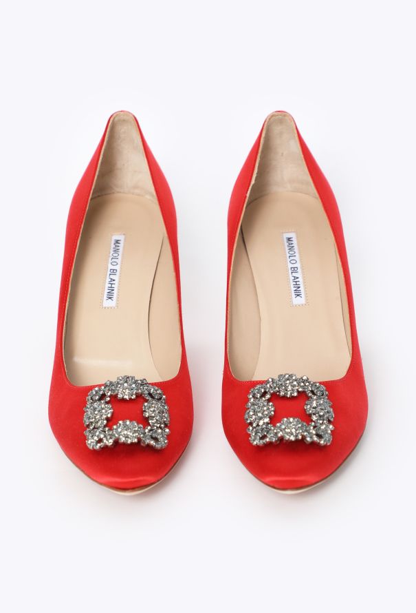 Manolo Blahnik Hangisi 70 Satin Pump - 3