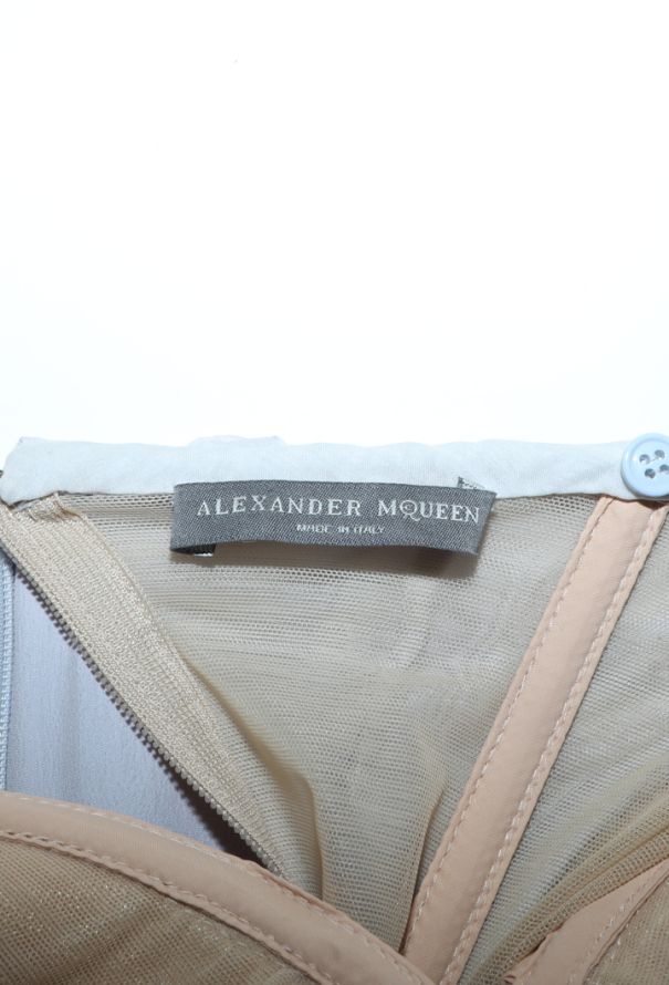 Alexander McQueen Bustier Pleated Silk Gown, 2013 - 8