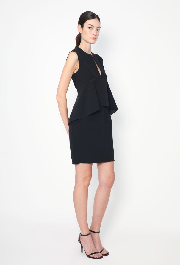 Céline Classic Peplum Crêpe Dress - 2