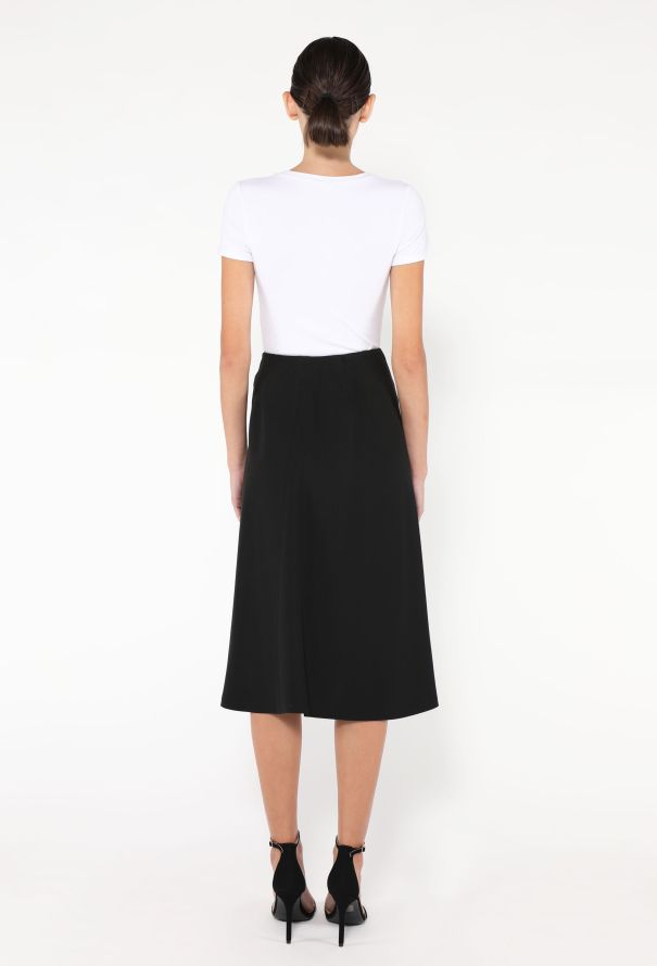 Loro Piana 2025 Alida Embellished Silk Crêpe de Chine Wrap Skirt - 4