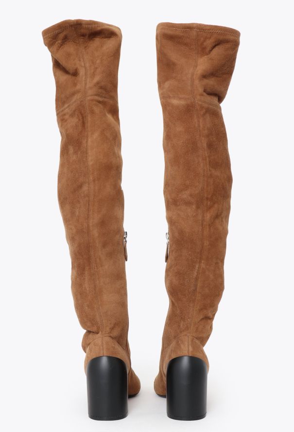 Hermès F/W 2019 Thigh-High Suede Boots - 5
