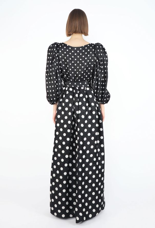 Saint Laurent Haute Couture Spring 1992 Polka Dot Gown - 6