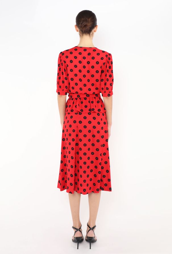 Saint Laurent RARE 1973 Floral Print Skirt Ensemble - 5