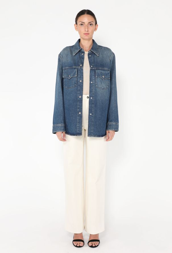 Khaite S/S 2023 The Jinn Denim Overshirt - 4 Khaite S/S 2023 The Jinn Denim Overshirt - 4
