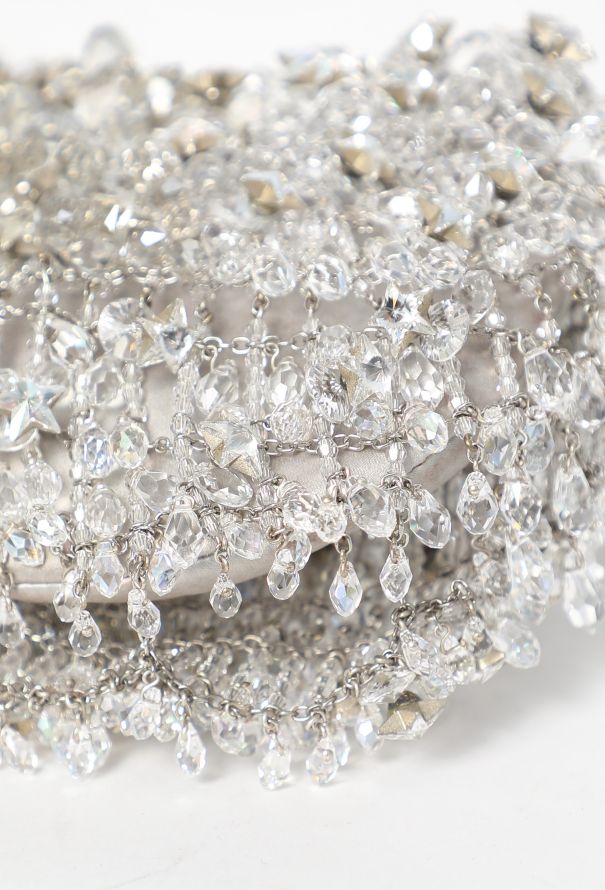 2000s Daniel Swarovski Crystal Evening Chain Clutch - 11
