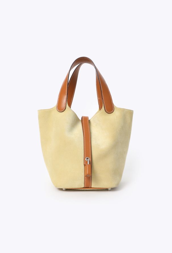 Hermès Rare Bicolor Veau Doblis & Box Picotin 18 - 1