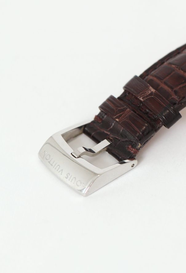 Louis Vuitton Steel Tambour GMT Q1131 Watch - 5 Louis Vuitton Steel Tambour GMT Q1131 Watch - 5