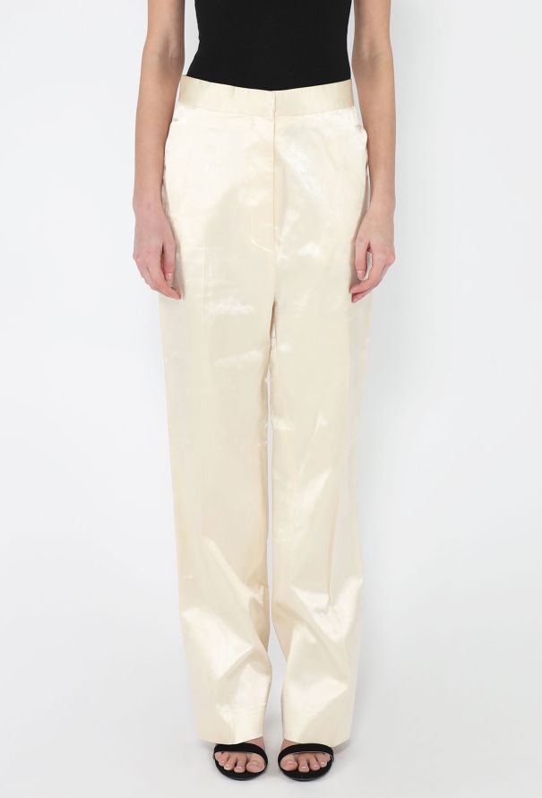 Céline S/S 2013 Tapered Satin Trousers - 4