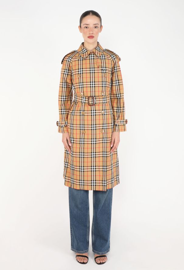 Burberry Classic Checkered Trench Coat - 4