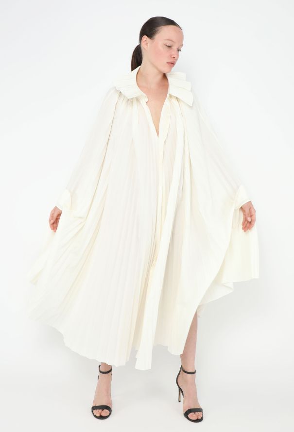 Junya Watanabe S/S 2023 Pleated Cape Dress - 3