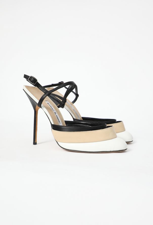 Manolo Blahnik Tiered Rebord Stiletto Pumps - 2