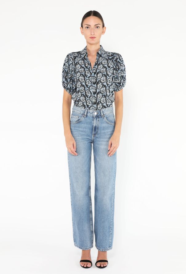 Prada 2016 Floral Printed Silk Blouse - 3