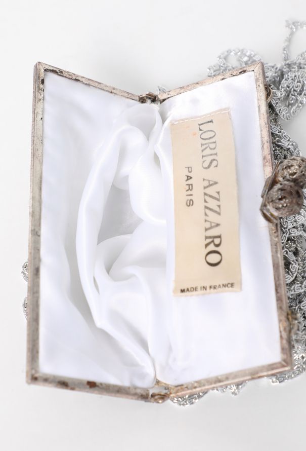 Azzaro '70s Evening Frame Chain Clutch - 11