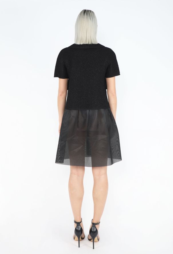 Rochas 2003 Theyskens Tweed Babydoll Dress - 4